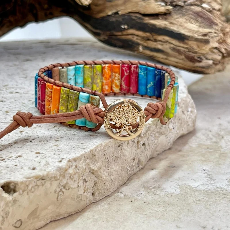 Bracelet 7 chakras énergie et endurance
