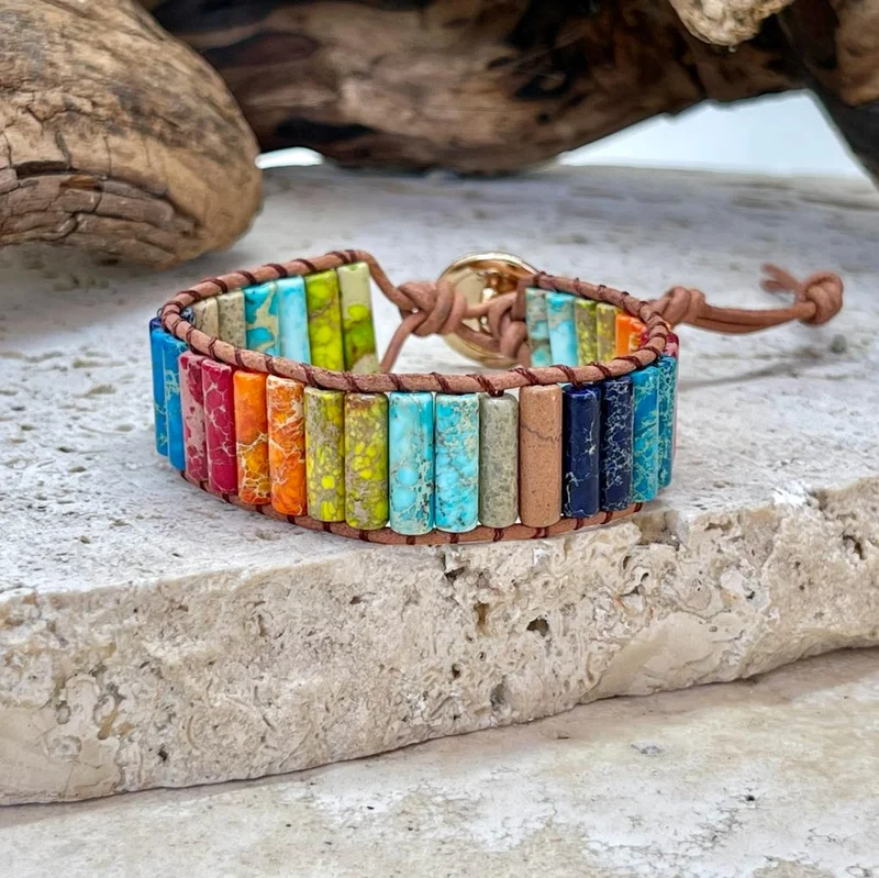 Bracelet 7 chakras énergie et endurance