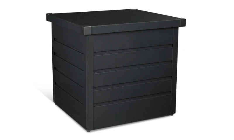 Coffre de rangement pour extérieur gris anthracite en acier galvanisé 200L