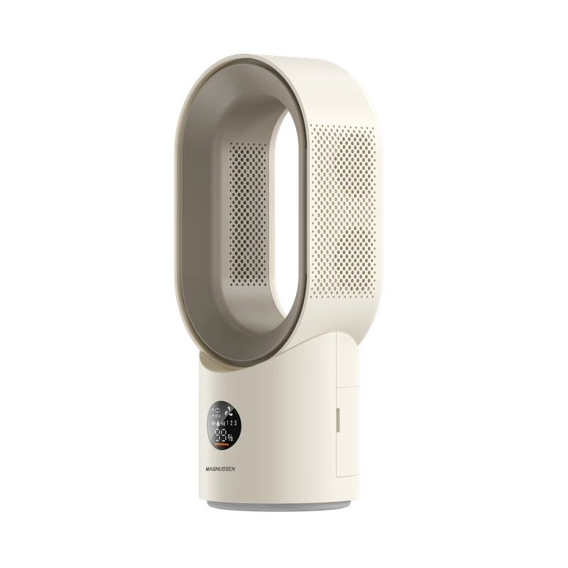 Ventilateur brumisateur sans pale beige sans fil