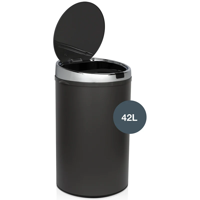 Poubelle automatique 42L - édition gris foncé