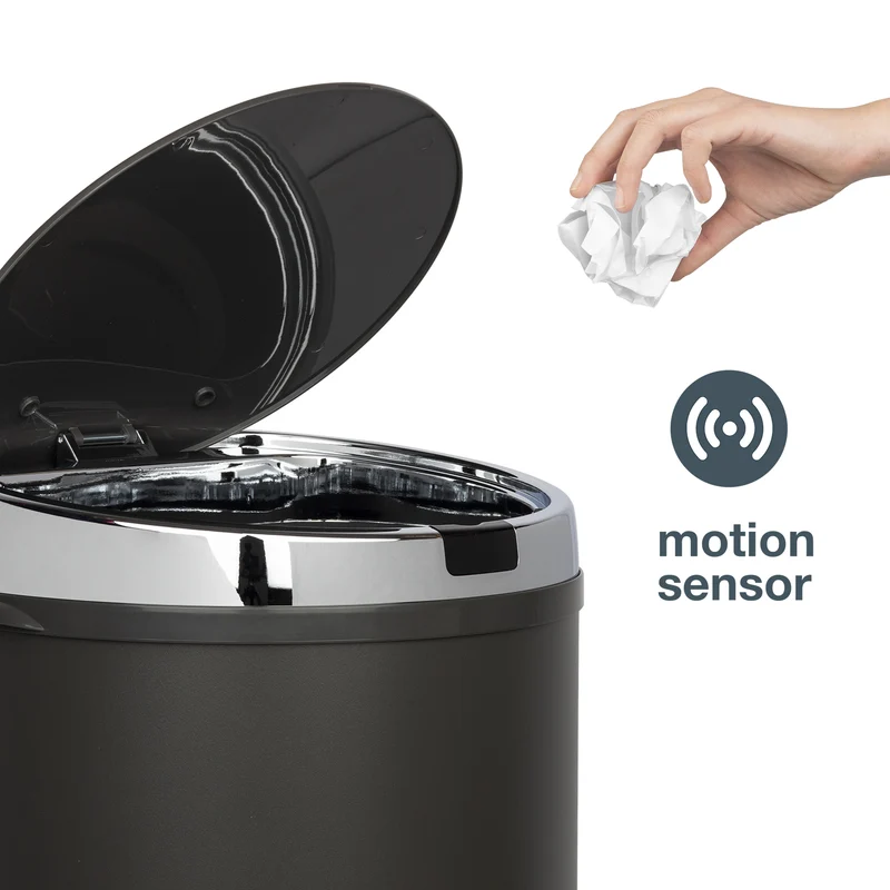 Poubelle automatique 42L - édition gris foncé