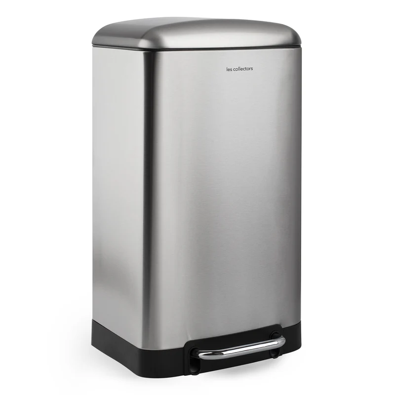 Poubelle pédale 30L - édition inox