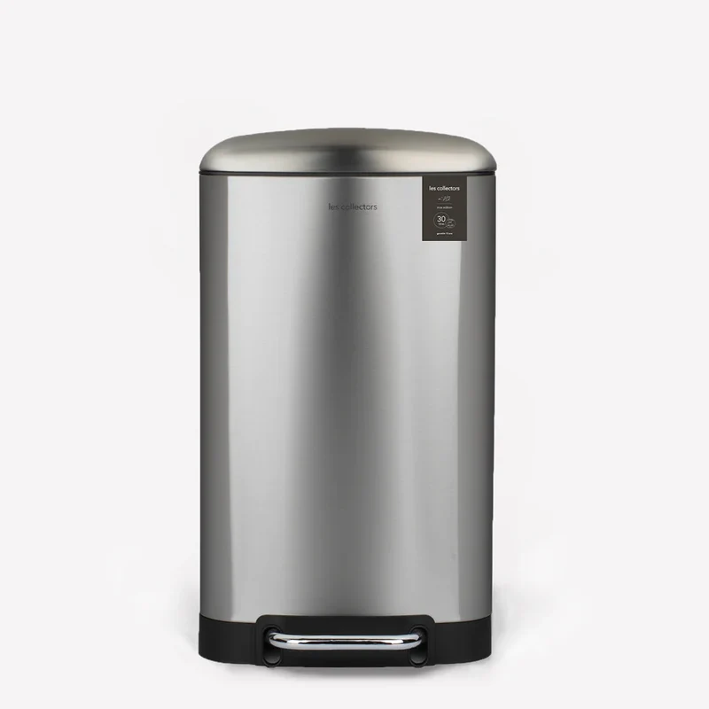 Poubelle pédale 30L - édition inox