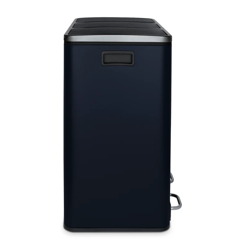 Poubelle de tri 3x18L Bleu Nuit