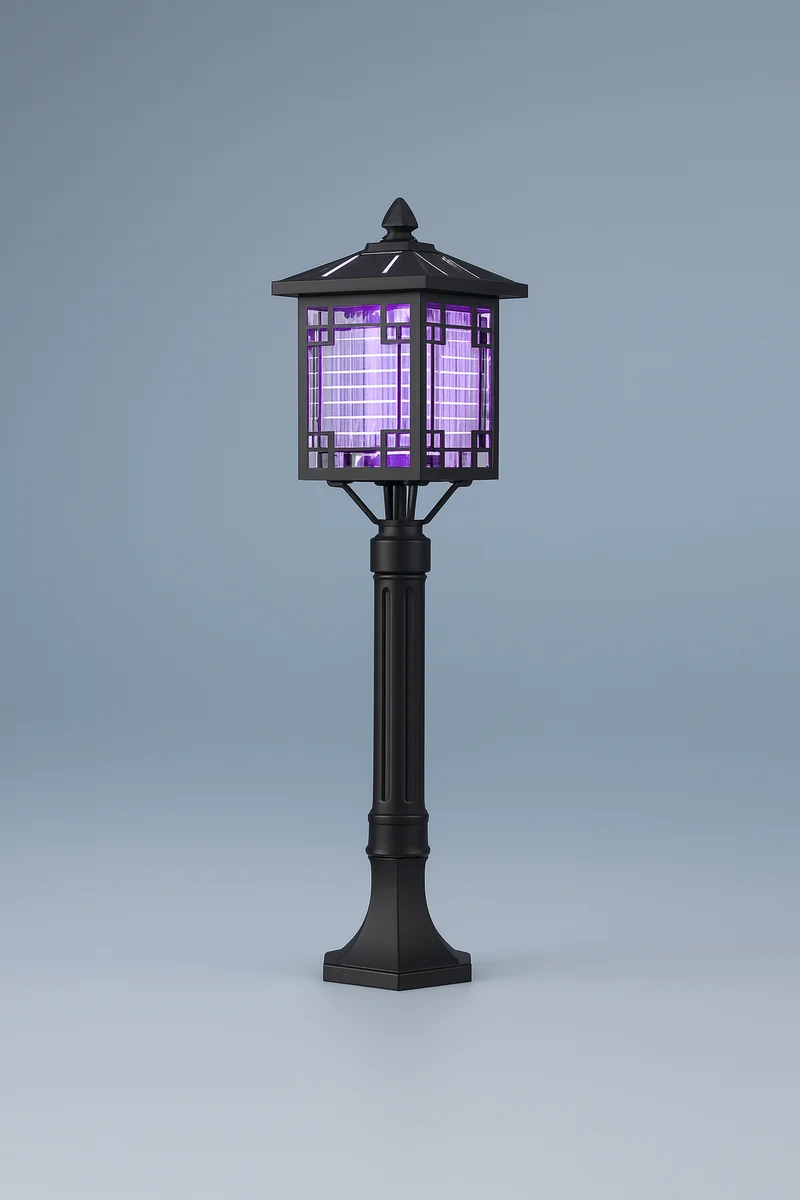 Lampe anti-moustique solaire sur pied