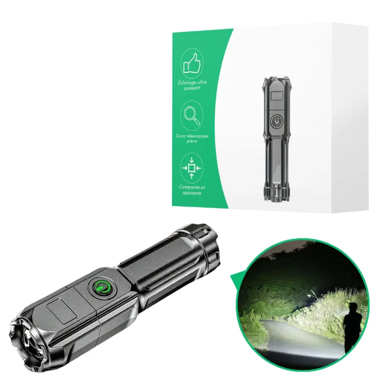 Lampe Poche Rechargeable Haute Luminosité
