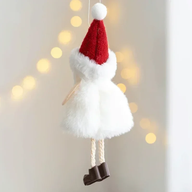 Poupées de Noël Suspendues en Peluche Douce (pack de 4 pièces)