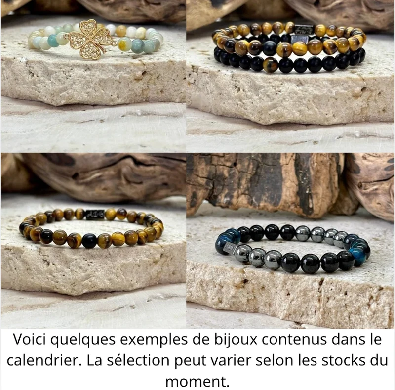 Calendrier de l'Avent BIJOUX EN PIERRES