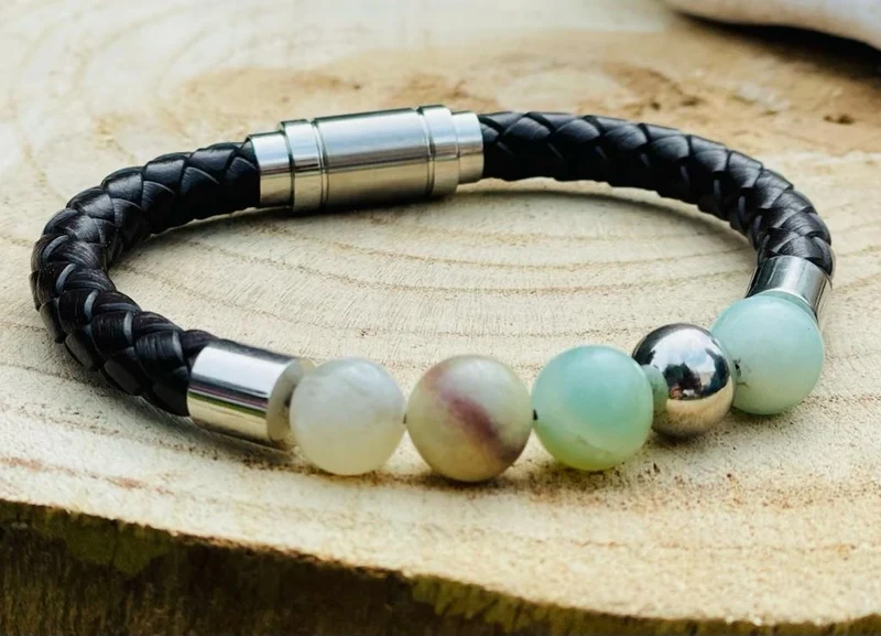 Bracelet équilibre en Amazonite
