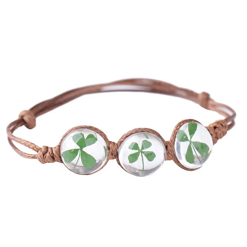 Bracelet chance triple protection Noué à la Main