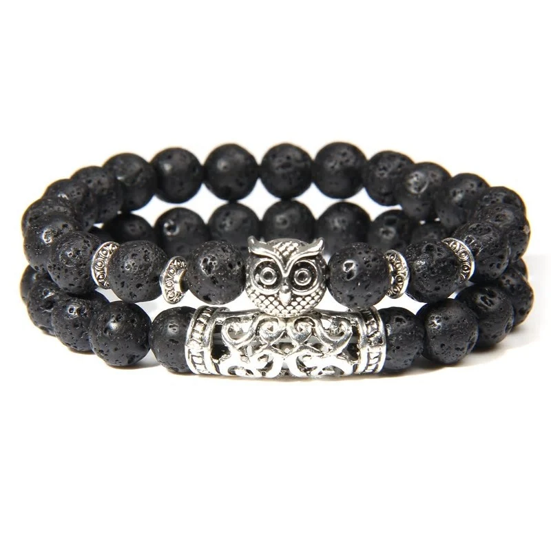 Bracelet de vitalité en pierre de lave