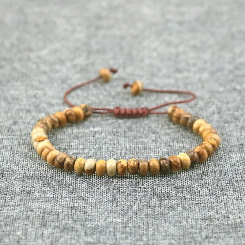 Bracelet harmonisation en jaspe paysage