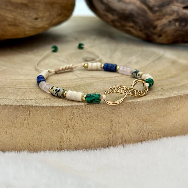Bracelet Infini en pierres