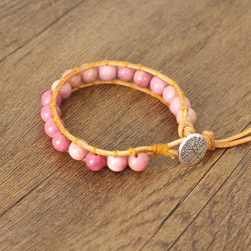 Bracelet de guérison en Rhodochrosite