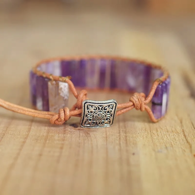 Bracelet sacré en Améthyste