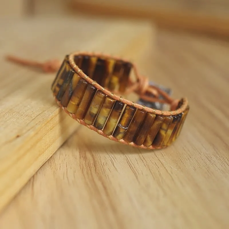 Bracelet de fraternité en oeil de tigre