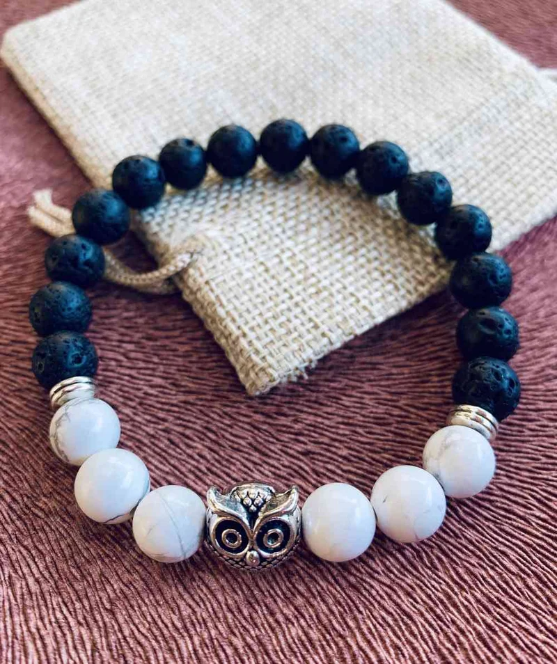Bracelet Sagesse en howlite