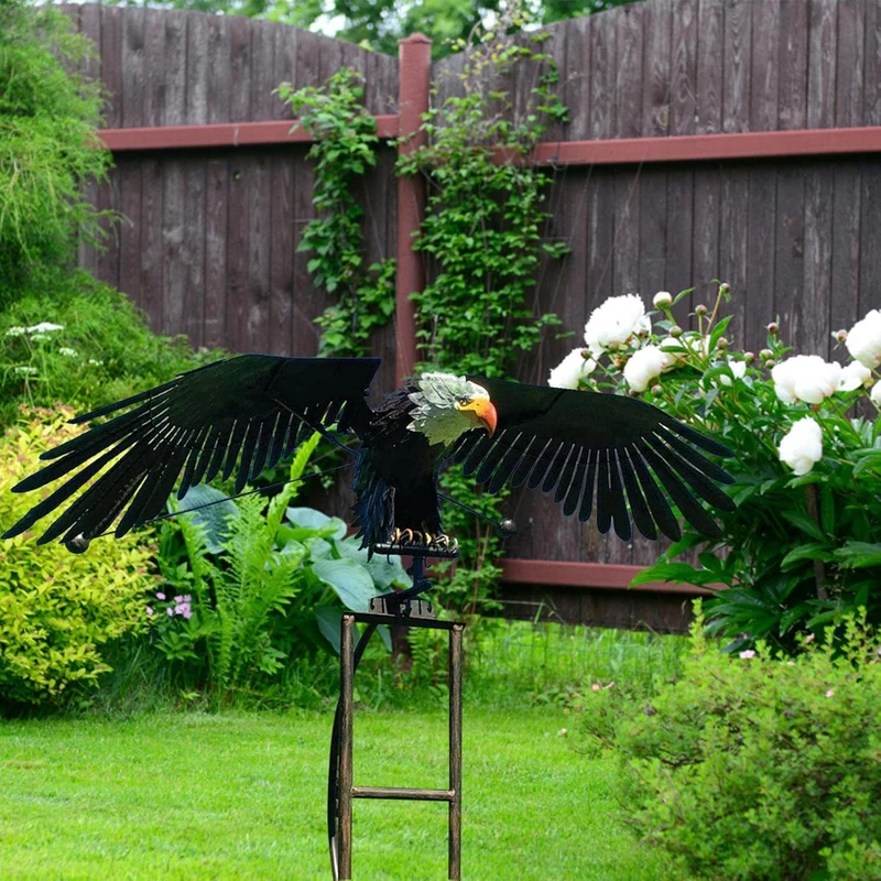 Sculpture d'Oiseaux Balancelle en Métal pour Jardin