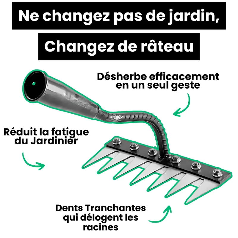 Râteau Désherbant Ultra-Efficace Renforcé