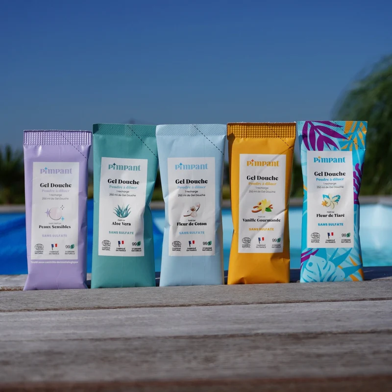 Recharge gel Douche Poudre à Diluer | 4 Parfums au Choix