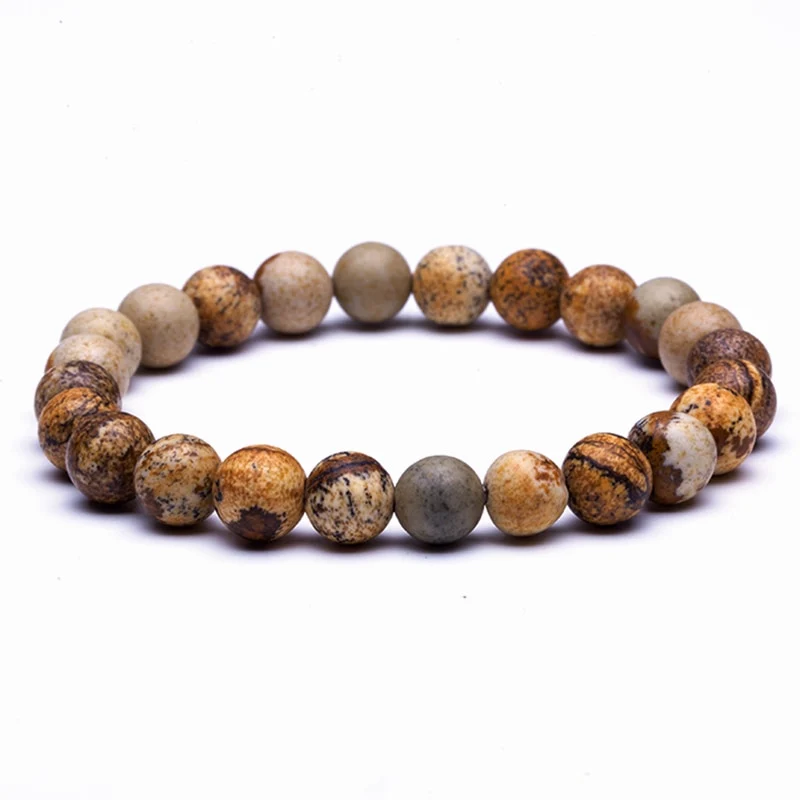Bracelet en Jaspe Paysage