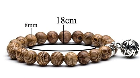 Bracelet de relfexion en Bois précieux
