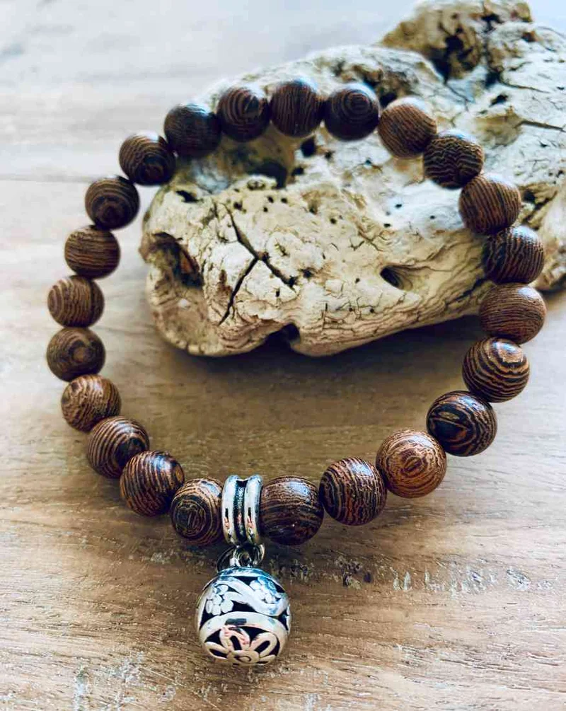 Bracelet de relfexion en Bois précieux