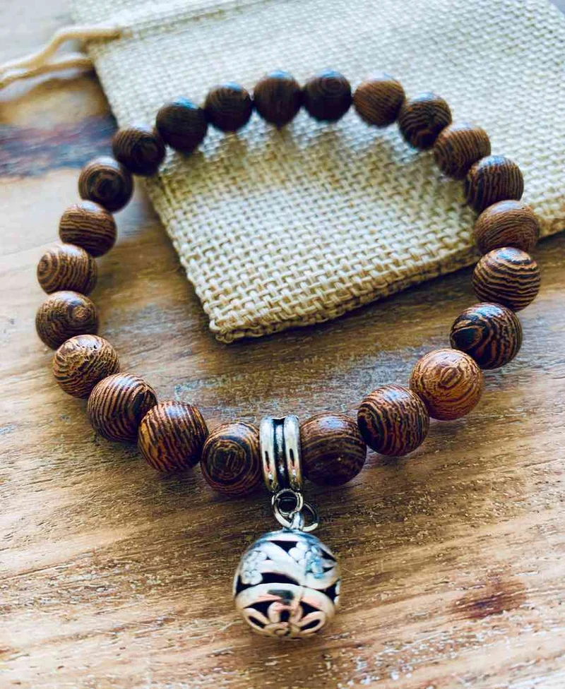 Bracelet de relfexion en Bois précieux