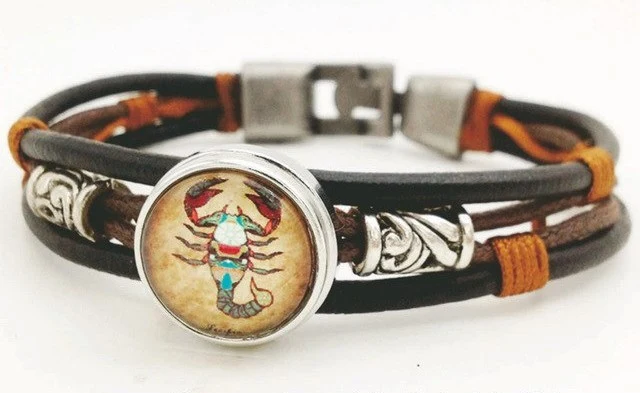 Bracelet Zodiaque en Cuir