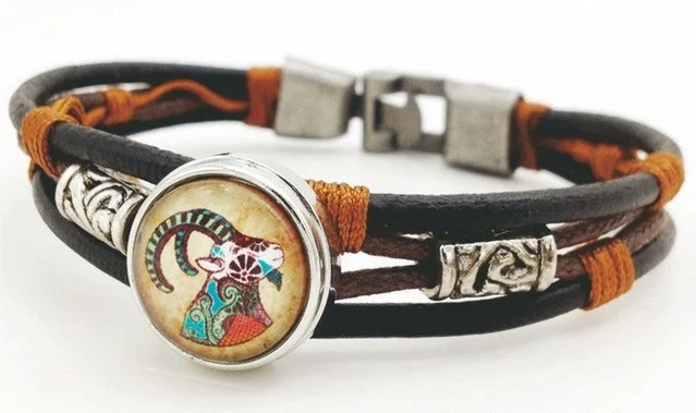Bracelet Zodiaque en Cuir