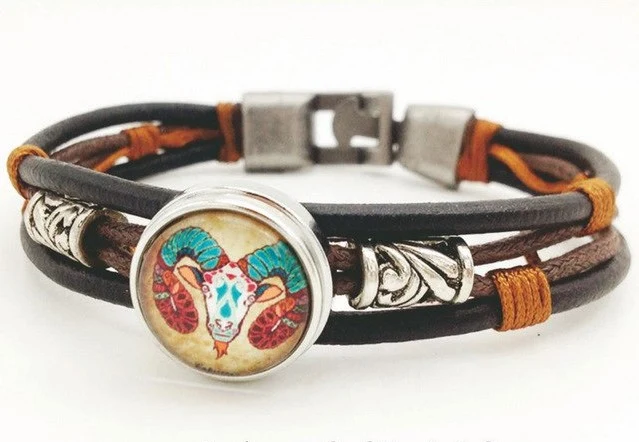 Bracelet Zodiaque en Cuir