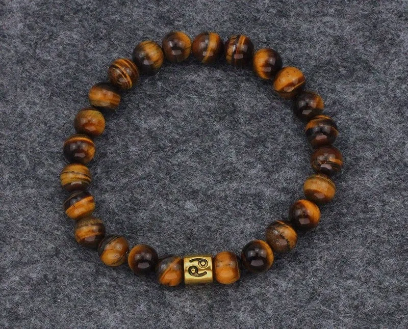 Bracelet Zodiaque en Oeil de Tigre