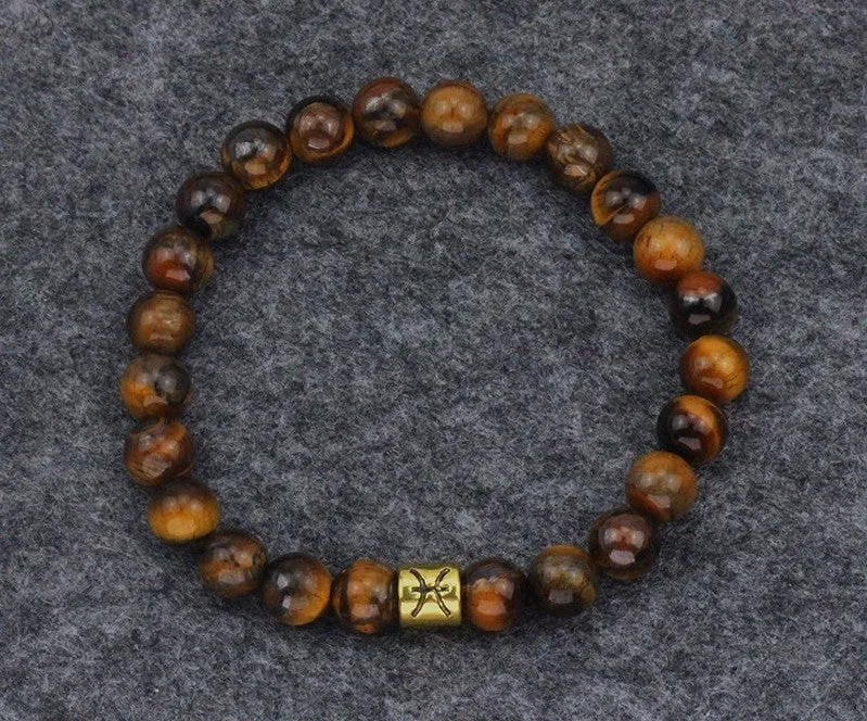 Bracelet Zodiaque en Oeil de Tigre