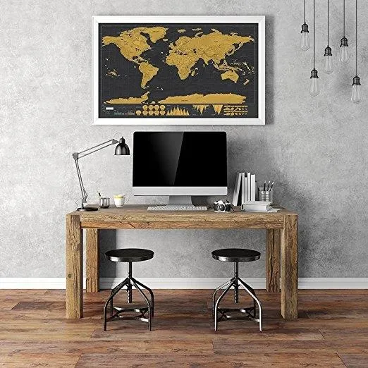 Carte du monde à gratter