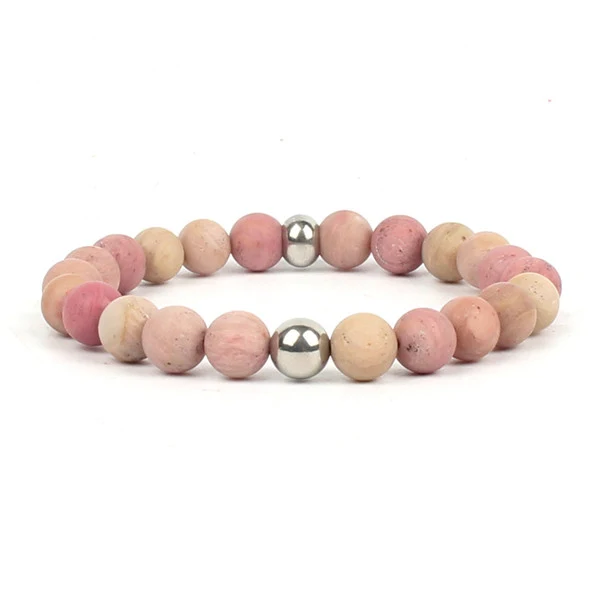 Bracelet en rhodochrosite