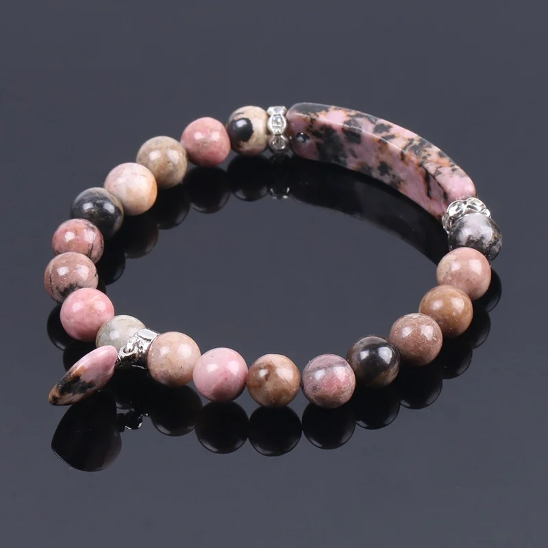 Bracelet amour et rhodochrosite