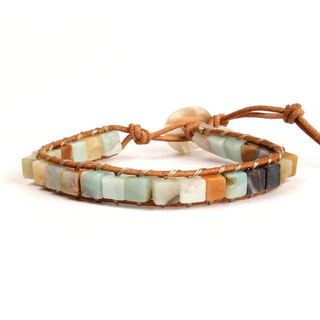 Bracelet Wrap en Amazonite