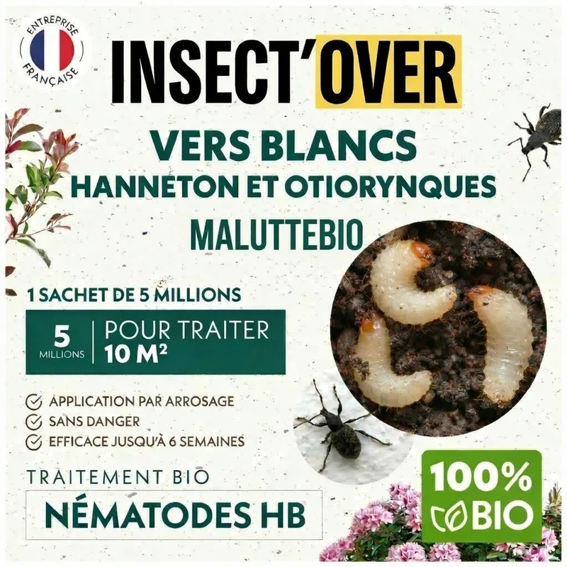Nématodes pelouse et gazon - Anti vers gris et blanc (SC + HB)