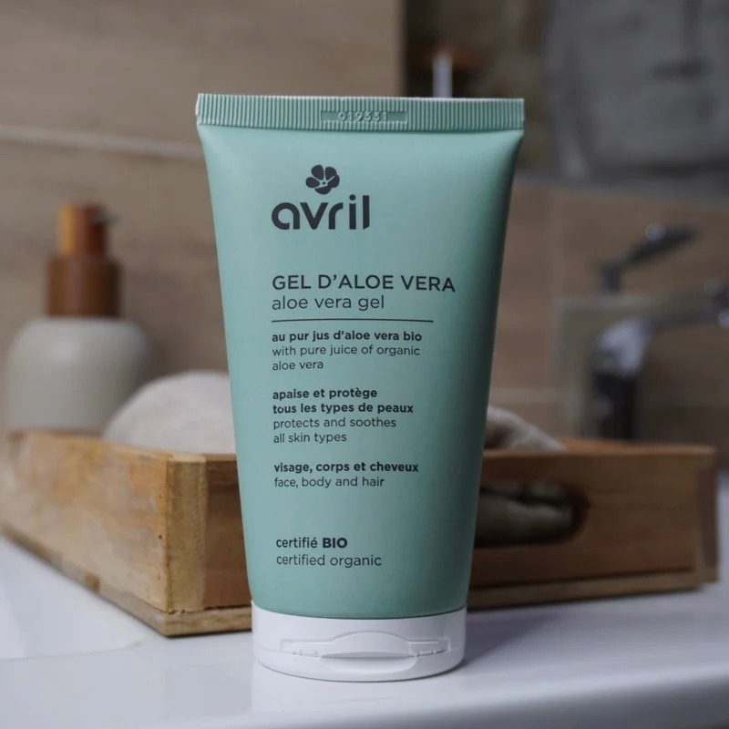 Gel d'aloe vera | Visage, corps et cheveux | BIO | 150mL | Avril