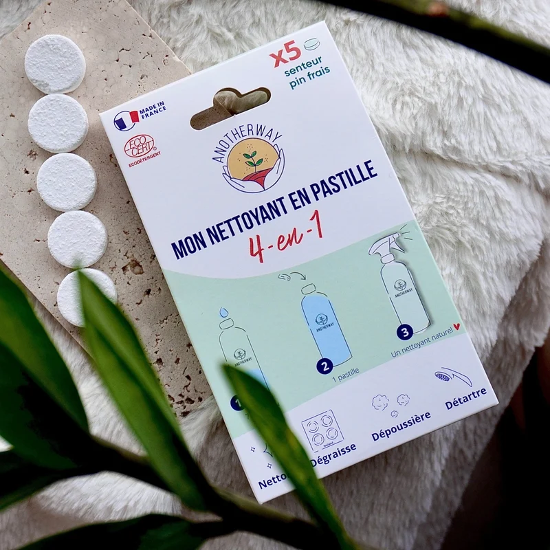 Le nettoyant multi-usages en pastilles à diluer | Pin Eucalyptus | x3