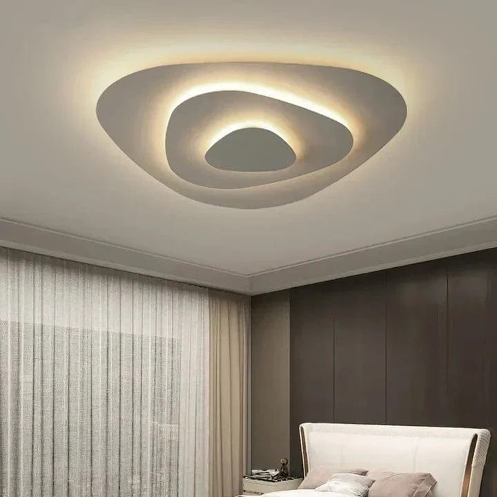Plafonnier Blanc Spirale Sophistiqué