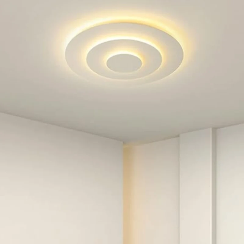 Plafonnier Blanc Spirale Élégant