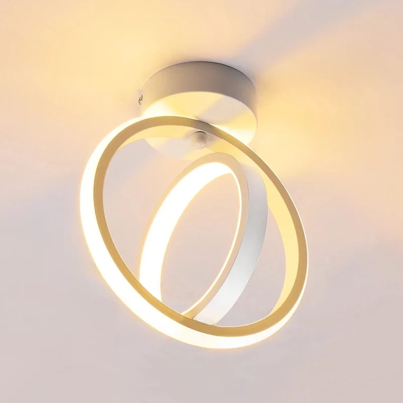 Plafonnier LED Design Rotatif Enchevêtré