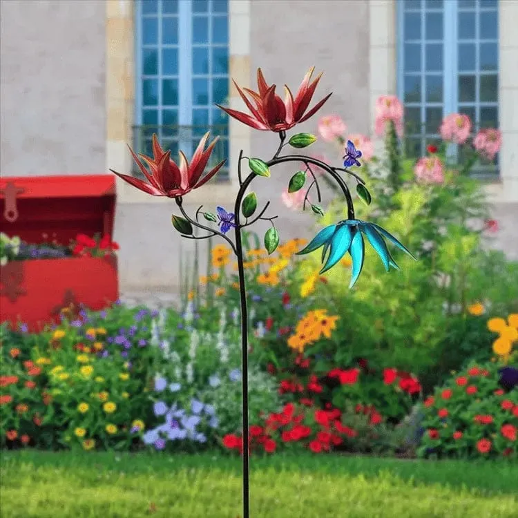 Moulin à Vent Décoratif Floral Élégant