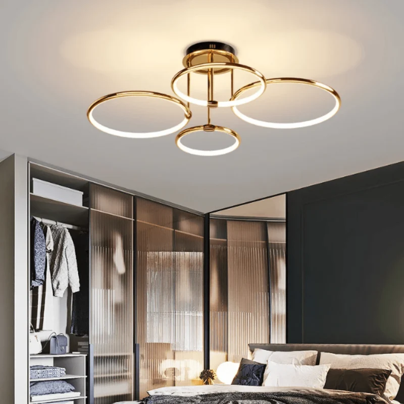 Plafonnier Design Moderne Circulaire pour Salon