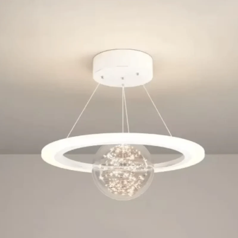 Plafonnier Boule Élégant Blanc Annulaire