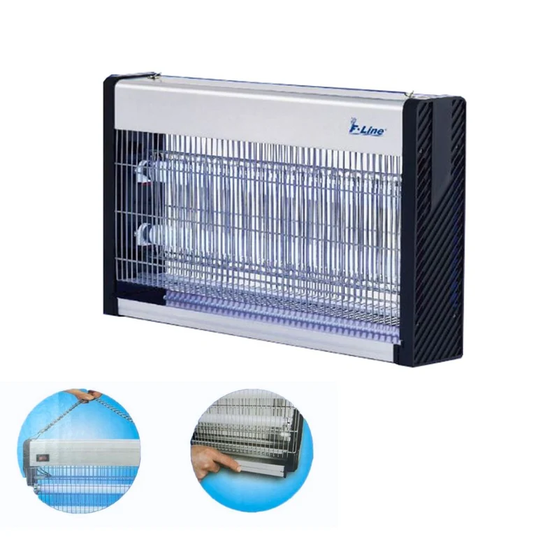 Mata Insectos Eléctrico LED 2x7W con Parrilla y Depósito Extraíble – Cobertura 100 m²