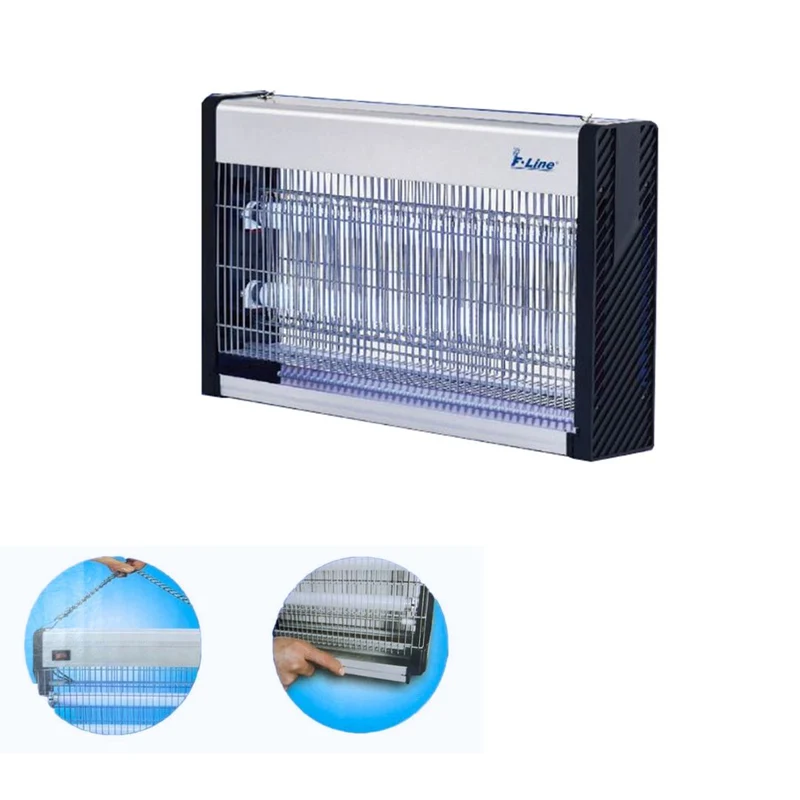 Mata Insectos Eléctrico LED 2x5W con Parrilla y Depósito Extraíble – Cobertura 80 m²