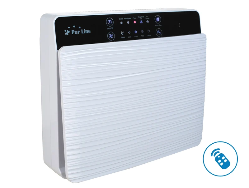 Purificateur d'air avec filtre HEPA, PM2, ioniseur, lampe UV, 3 vitesses et mode AUTO pour 35m2